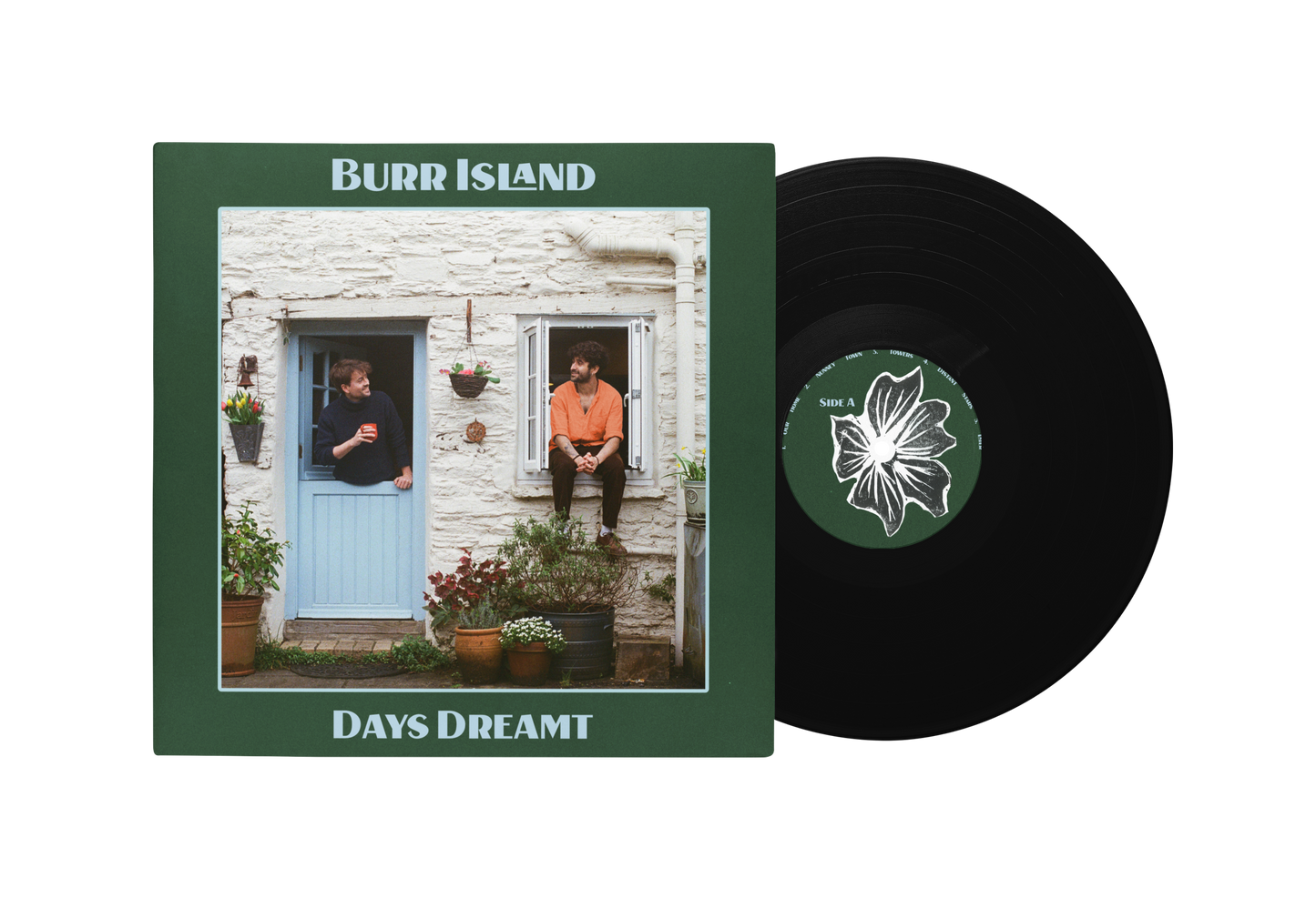 Days Dreamt 12'' Vinyl + Burr Island Logo Tee - Green + I'll Pick One By the River - Tea Towel